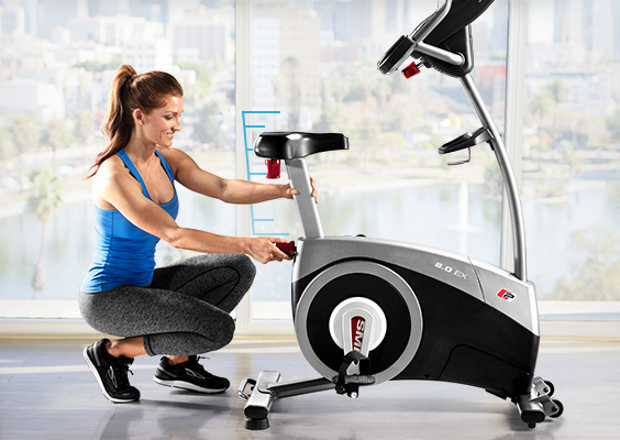 proform carbon c10 smart upright exercise bike