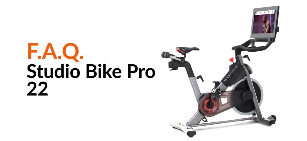 Frequently Asked Questions: Studio Bike Pro 22 | ProForm Blog