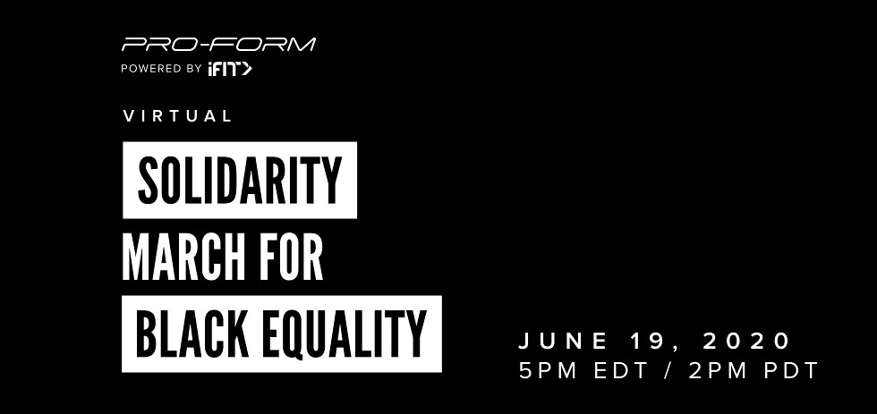 iFit Virtual Solidarity March For Black Equality Led By iFit Trainer Gideon Akande | ProForm Blog